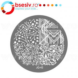 Matrite Stampile Unghii, Cod JQ-42, Accesorii Profesionale Manichiura - Img 2