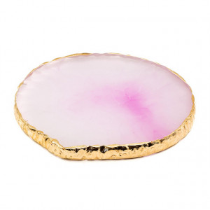 Paleta Suport Adeziv si Mixare Culori, Agata Cristal Pink