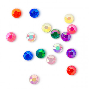 Pietre Multicolore cu Reflexii, Decouri Unghii de Tip Nail Art