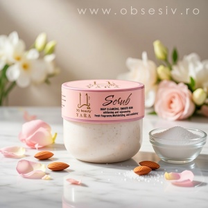 Răsfăț senzorial: O exfoliere delicată ca o petală, pentru o piele care înflorește în fiecare dimineață.