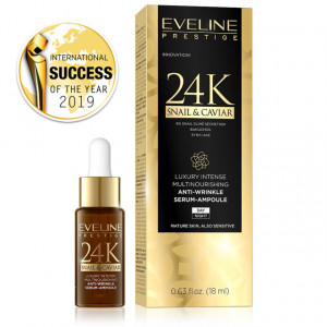 Ser Anti-Rid Fata Gat si Decolteu 24K Snail & Caviar Luxury Intense Eveline Prestige
