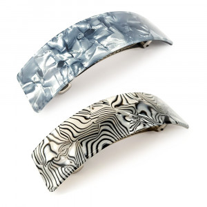Set Agrafe Elegante de Par, Stil si Rezistenta 'Fractal Nnature'