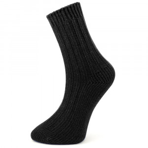 Sosete din Mix de Lână Rezistente la -30°C, 1 Pereche Model 'Man Wool Wave' Dark Black