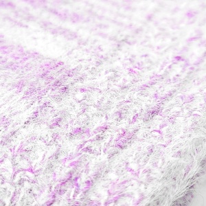 Sosete Pufoase Set 2 Perechi Model 'Fluffy Dreams' Light Purple - Prezentare șosete detaliu țesătură.