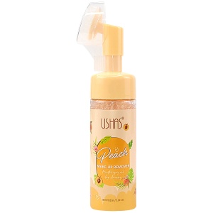Spuma Demachianta Fata cu Perie din Silicon | Peach | Ushas Make-up Remover | Ingrijire Piele