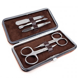 Trusa Manichiura One Group 5 Piese, 2 Forfecute Pila Instrument Unghii si Penseta