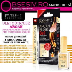 Ulei Cuticule ARGAN cu Tratament 8 in 1 Regenerare Rapida
