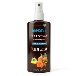 Ulei de Cătină cu Protecție SPF 35 Sensive - Pentru Bronzare Sănătoasă (Rezistent la Apă), 150ml