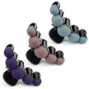 Clame de Par Satinate Set 3 Bucati 'Velvet Pearls' No. 9870