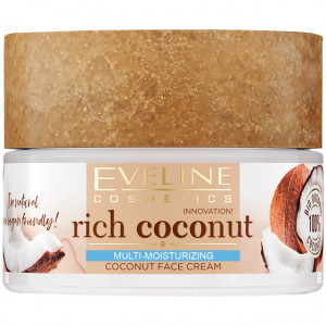 Cremă Față Stralucire Sanatoasa si Hidratare Ten 'Rich Coconut Mineral Cocktail' Eveline