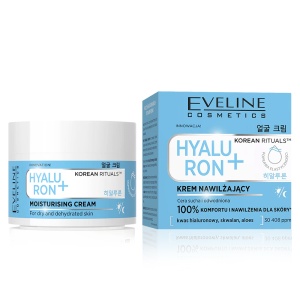 Cremă Hidratantă Ten cu Acid Hialuronic+ Korean Ritual by Eveline | Hidratare Profundă, Piele Uscată