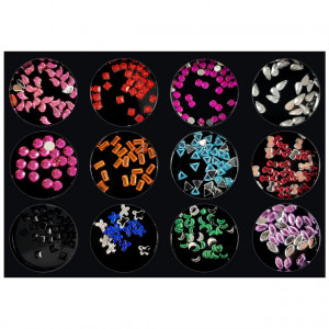 Decoratiuni Unghii Pietricele Forme Culori si Marimi Diferite, Accesorii Nail Art
