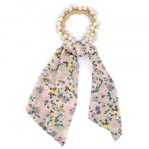 Elastic de Par cu Margele si Bentita Model 'Feel Free' Mineral Pink