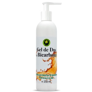 Gel de Duș cu Bicarbonat și Ulei Esențial de Mandarine, Portocale și Lime Hypericum (250ml)