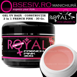 Gel UV French Pink 2 in 1 Royal Femme, Baza si Constructie, 30 ml - Img 2