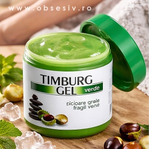 Textura aerată a gelului Timburg Verde și culoarea sa naturală promit o experiență de masaj răcoritoare și revigorantă.