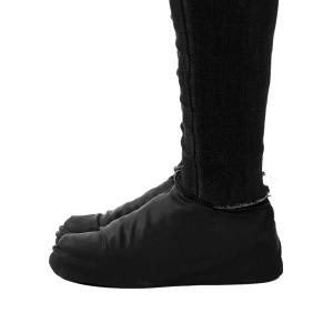 Husă din Latex, Protecție Încălțăminte Reutilizabilă Impermeabilă Anti-Alunecare, Culoare Negru
