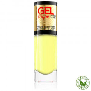 Lac Unghii Eveline Gel Laque Trend Collection Culoare Galben Pastel No 216