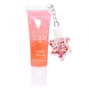 Luciu Balsam Buze cu Paiete Curcubeu Rainbow Sugar Shiny 'La Vie En Rose'