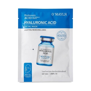 Mască Facială cu Acid Hialuronic, Anti-Rid, Hidratare Intensă și Iluminare - O'Mayln 30ml