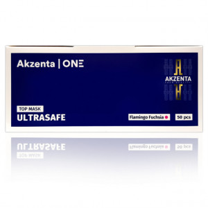 Masca Faciala Top Mask Ultrasafe Tip IIR Akzenta ONE Culoare Flamingo Fuchsia Cutie 50 Buc