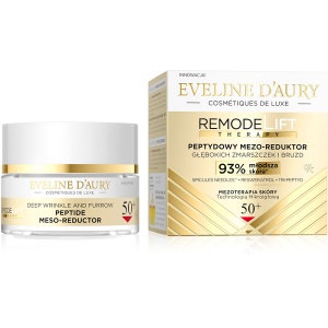 Mezo-Reductor Peptidic Riduri Adânci 50+ Eveline D'Aury Cosmétiques de Luxe – cremă premiată pentru fermitate și reducere ridurilor.