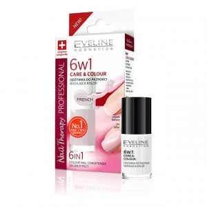 Tratament Unghii 6in1 French, Care & Colour Eveline Cosmetics