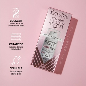Booster Față cu Colagen | Hidratare si Nutriție - Eveline Collagen Super Needles 100