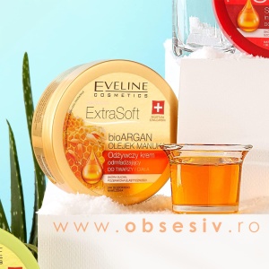 Crema de Față și Corp cu Ulei de Argan și Manuka Eveline ExtraSoft | Calmează și Regenerează