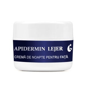 Cremă de Noapte pentru Față Apidermin Lejer - Regenerare Ten Normal/Mixt, Lăptișor de Matcă, Vit. A
