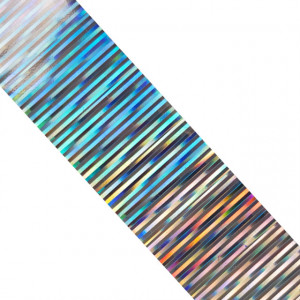 Folie Decorativa Transfer Manichiura, Metallic Multicolored Silver