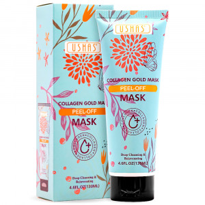 Masca Faciala Peel-Off cu Aur si Colagen Ushas Collagen Gold