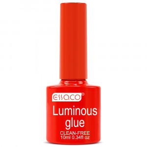 Oja Semipermanenta Glow in Dark Gama Essaco® Luminous Glue Red No. 03