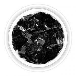 Paiete Unghii Efect de Gheata Culoare Negru, Cod PG-N1