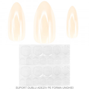 Set 24 Unghii Termocrome Reutilizabile cu Manichiura Instant, Purple