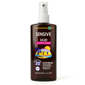 Ulei pentru Plajă FPS 20 Sensive cu Ulei de Măsline, Cătină, Morcov și Unt de Cacao, Vitamina A+E, 150ml