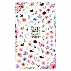 Abtibilde Unghii Culoare Multicolor Model 'Flowers & Fairy Tales' No. F543