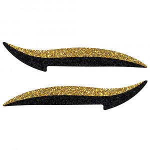 Autocolante Reutilizabile Machiaj Ochi Eyeliner Forma Cat Eye Gold, 4 Perechi