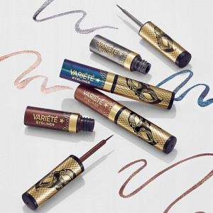 Creion de Ochi cu Pensula Subtire Eyeliner Variété Eveline, 02 Shiny Brown