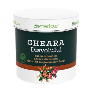 Gel Corporal cu Extract de Gheara Diavolului, Magneziu și Colagen - Biomedicus, 250ml