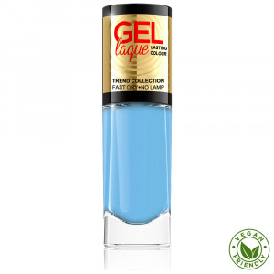 Lac Unghii Eveline Gel Laque Trend Collection Culoare Albastru Ceruleum No 217
