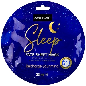 Mască de Față Sence Sleep - Lavandă & Unt de Shea, Hidratare & Calmare