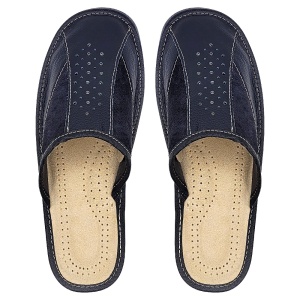 Papuci de Casă din Piele Tylbut „Shadow Soft Comfort” - Eleganță și Confort pentru Bărbați