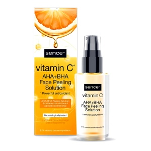 Soluție Peeling Facial Sence cu Vitamina C AHA+BHA - Exfoliere, Luminozitate, Reînnoire Celulară