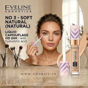 Efect Natural: Vezi cum nuanța 03 Soft Natural șterge oboseala, lăsând tenul luminos și impecabil toată ziua.