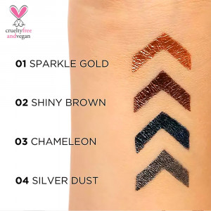Creion de Ochi cu Pensula Subtire Eyeliner Variété Eveline, 02 Shiny Brown