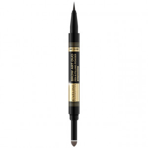 Creion Pudra pentru Sprancene 2in1 Vegan Eveline Brow Art Duo 02 Medium