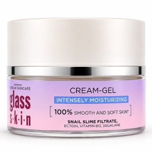 Cremă-Gel Hidratare Intensă și Regenerare Eveline Cosmetics - Glass Skin (50ml)