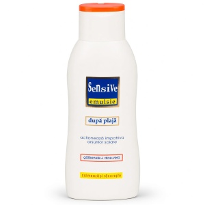 Emulsie după Plaja cu Gălbenele și Aloe Vera Sensive 250ml - Calmează și Răcorește