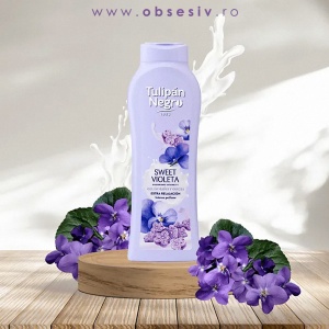 Gel de Baie Fără Parabeni Sweet Violeta Tulipan Negro - Prezentare ambientală.